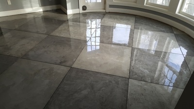 minnesota concrete overlay, floor, microtopping, stained concrete floor