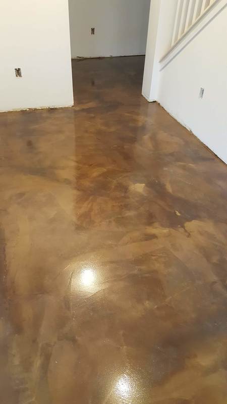 Stained Concrete Floor, Concrete Microtopping, Concrete Overlay, Floor Resurfacing, Acid Stained Concrete Floor, 