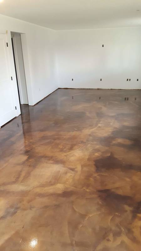 Stained Concrete Floor, Concrete Microtopping, Concrete Overlay, Floor Resurfacing, Acid Stained Concrete Floor, 