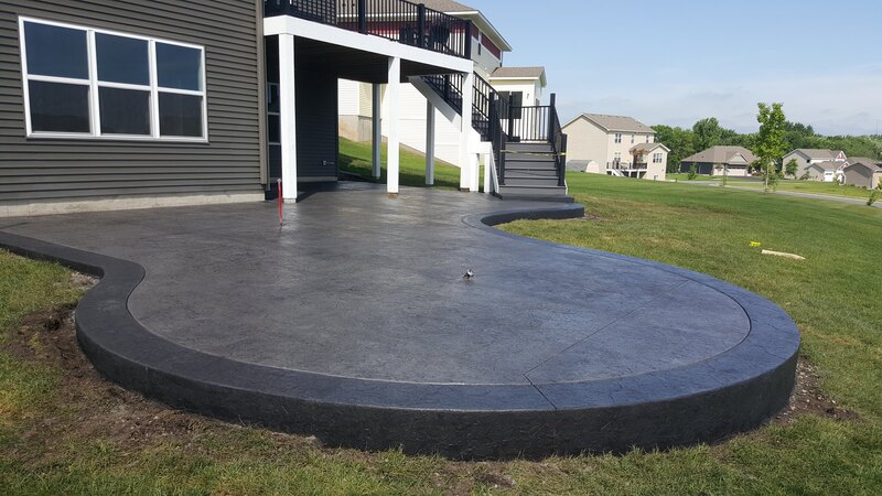 Stamped & Colored Concrete Patio, Minnesota, Twin Cities