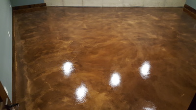 concrete epoxy floor, stained concrete, condo floor, basement floor, minnesota