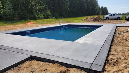 Concrete Pool Deck Company, Pool Deck Contractor, Stamped Concrete Pool Deck, Pool Deck Ham Lake