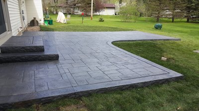 Stamped Concrete Patio Maple Grove, Concrete Driveways, Sidewalks, Steps, Seat Walls, Firepits, Ham Lake, Andover, Blaine, Coon Rapids, Lino Lakes, Forest Lake, East Bethel, Anoka, Maple Grove