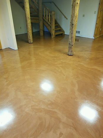 ham lake, andover, blaine, forest lake, concrete overlay, floor, stained, microtopping, stained concrete floor