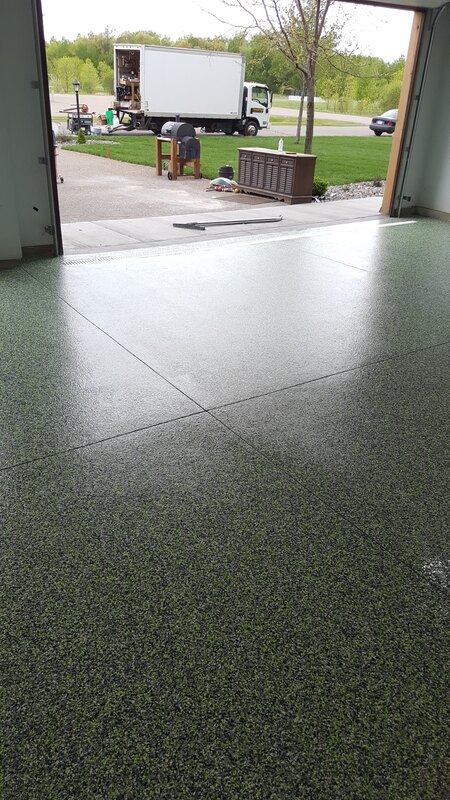 Garage Floor Coating North Oaks MN, Chip Floor, Epoxy