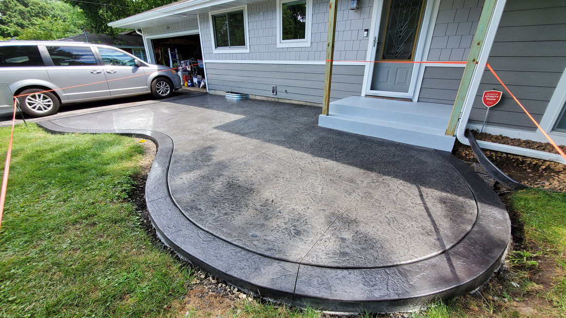 Stamped Concrete Patio Maple Grove, Slate Patio Andover, Concrete Patio Contractor, Blaine, Ham Lake