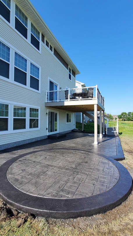 stamped concrete patio blaine, ham lake, andover, ashlar, slate, pavers